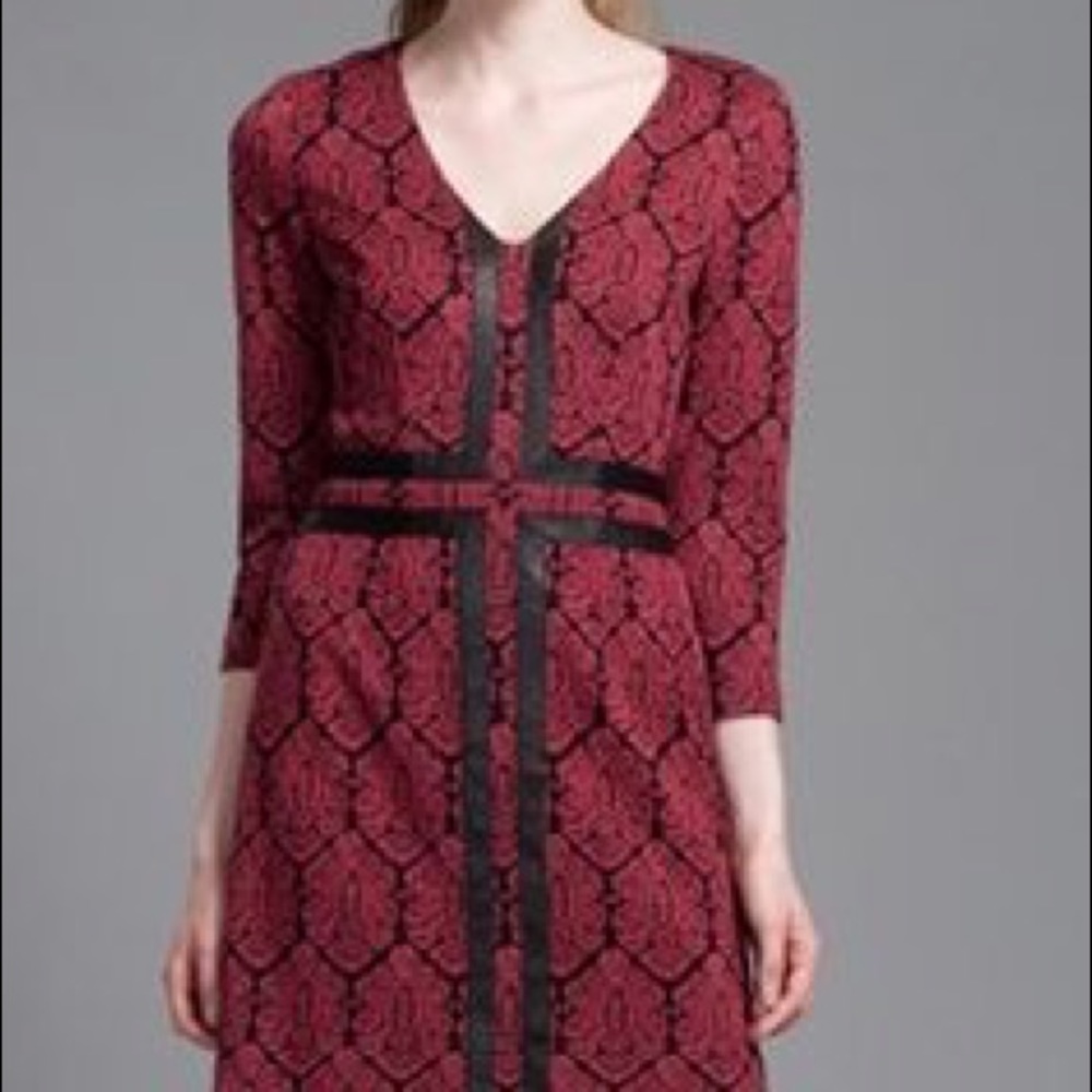 Tracy Reese NEW W/ TAGS 3/4 Sleeve Jacquard Dress